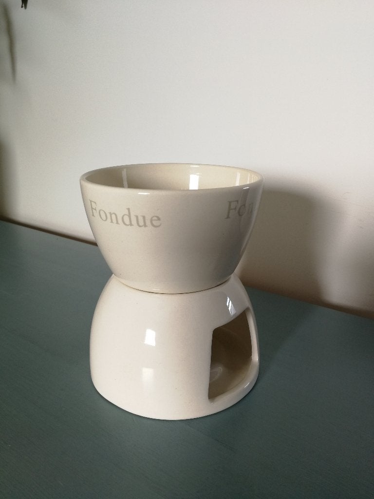 Fonduestelletje voor chocolade/ kaasfondue  of sausje, Ophalen, Overige materialen, Gebruikt, Overige typen