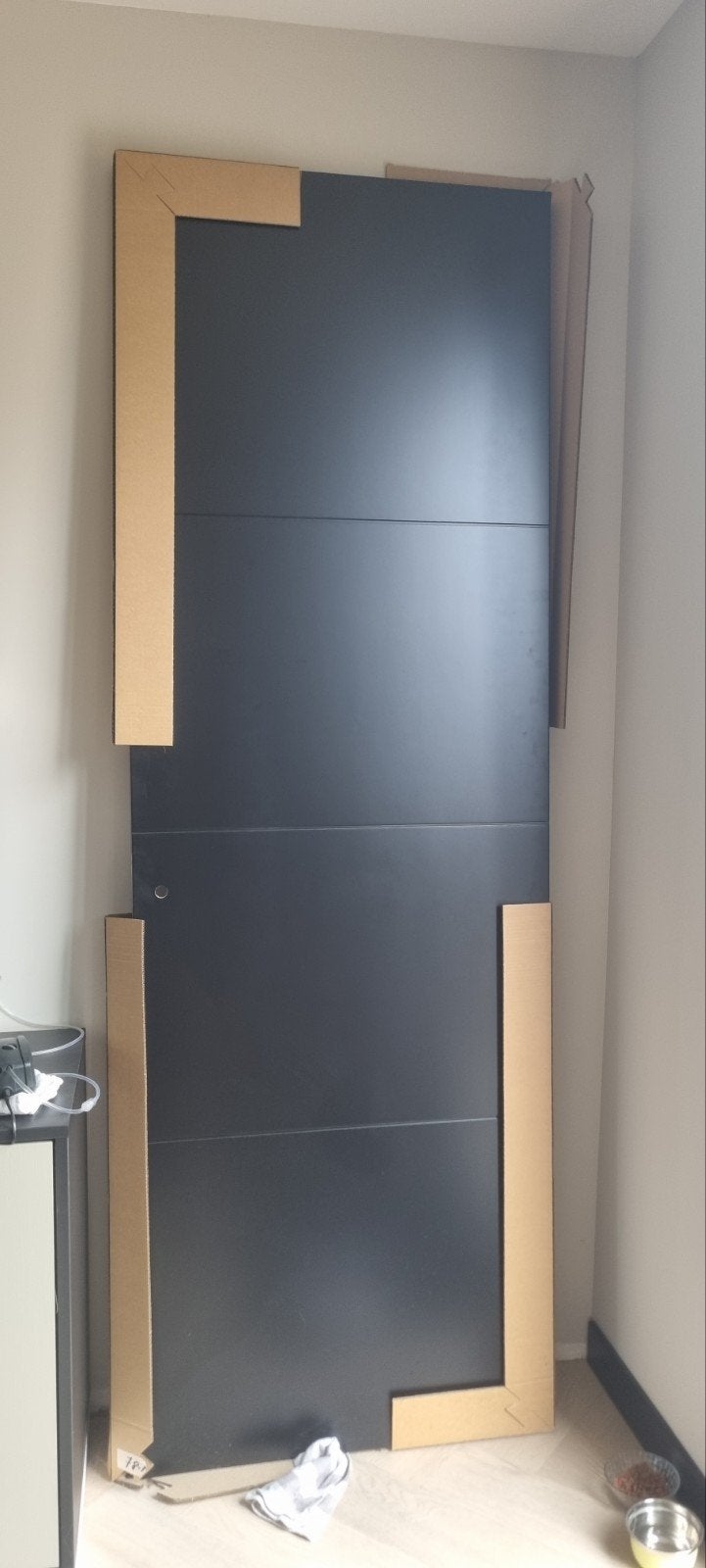 binnendeur zwart 231,5 x 78 nieuwprijs 300 euro!!, Ophalen, Minder dan 80 cm, 215 cm of meer, Binnendeur