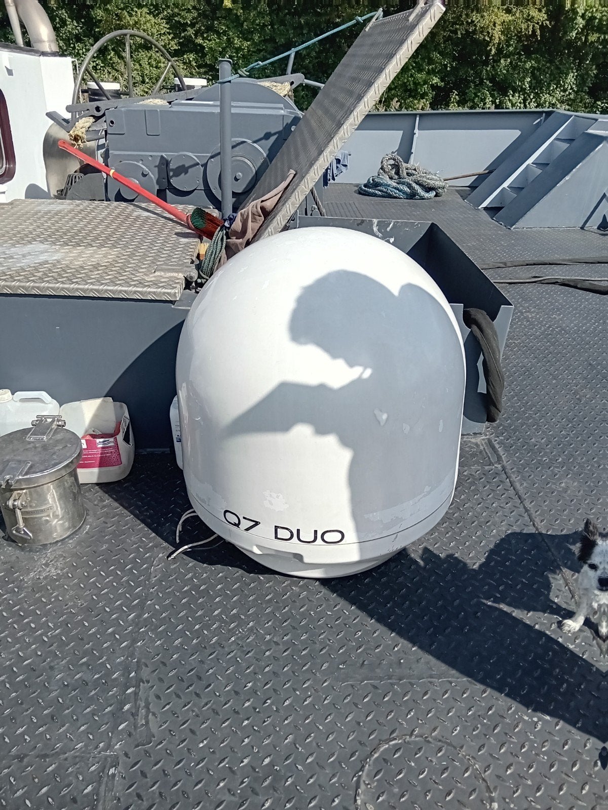 Q7 Duo Satellietbol - Travelvision - 3 jaar oud, Ophalen, Gebruikt, (Schotel)antenne, Overige merken