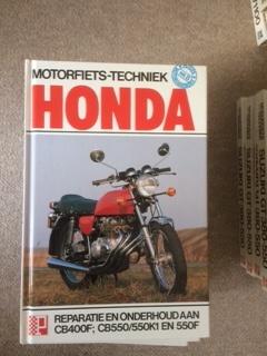 werkplaatshandboek HONDA CB400F en CB550F en K *NIEUW BOEK*, Motoren, Ophalen of Verzenden, Honda