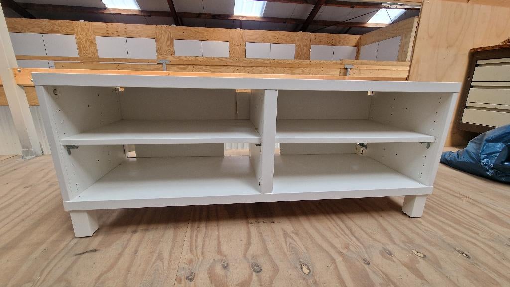 Ikea - tv-meubel Besta - Wit, Ophalen, Overige materialen, 100 tot 150 cm, Zo goed als nieuw