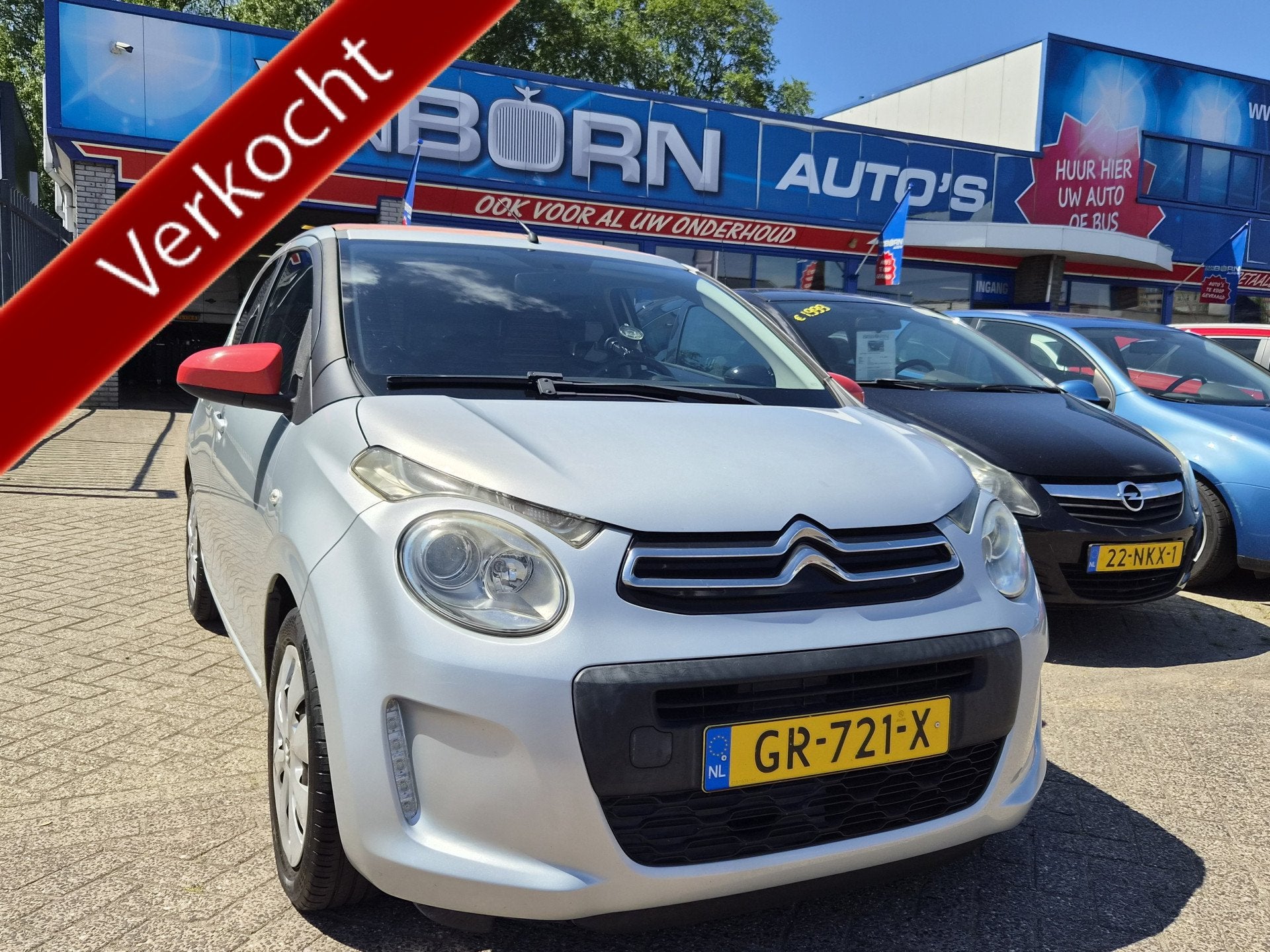 Citroën C1 1.0 e-VTi Airscape Feel Cabriolet Nw APK 6 Mnd g, Stof, Gebruikt, Euro 6, 4 stoelen