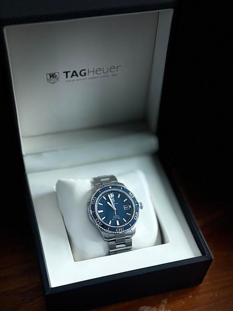 TH Tag Heuer Aquaracer calibre 5 500mtr ceramic blue, Staal, Staal, Polshorloge, Ophalen of Verzenden