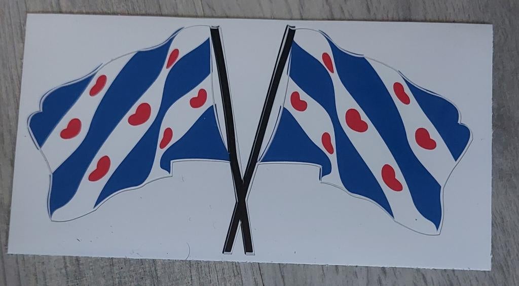 Friese sticker nieuw 12 x 6 cm, Ophalen of Verzenden
