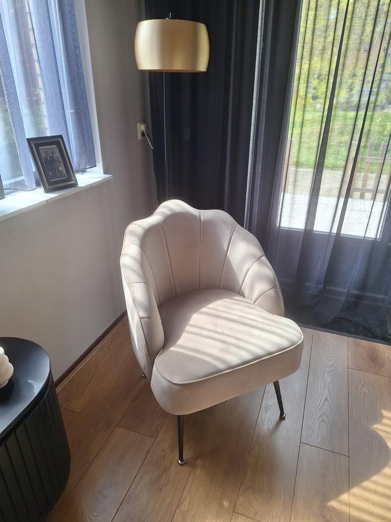 Fauteuil schelp, Ophalen, 75 tot 100 cm, Stof, 50 tot 75 cm