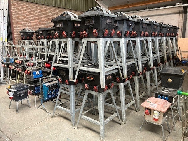Zwerfkast paddenstoel paddestoel verdeelkast elektrokast 63A, Doe-het-zelf en Verbouw, Elektra en Kabels, Ophalen, Bos, Gebruikt