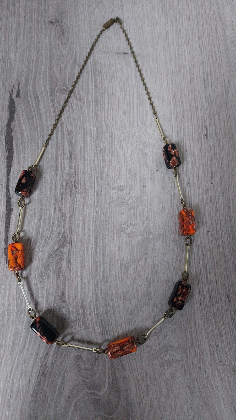 Jaren 60 Jaspis ketting, Ophalen of Verzenden, Overige materialen, Ketting