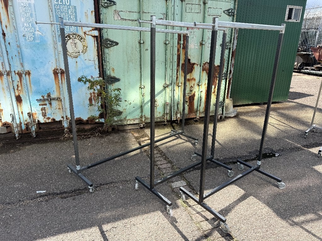 Kledingrek Albex design & display 180-200cm, Ophalen, Met wielen, Gebruikt