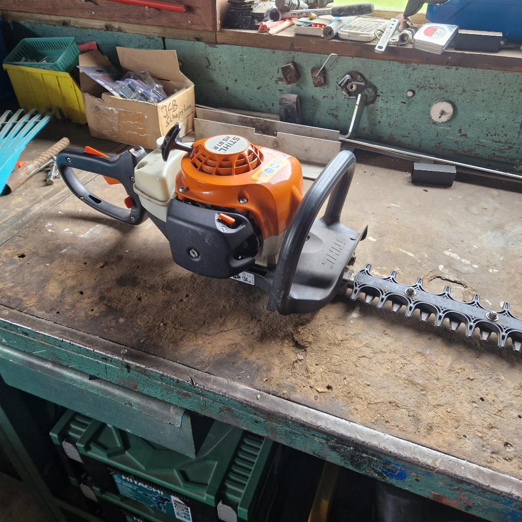 Stihl hs81r, Ophalen, Gebruikt