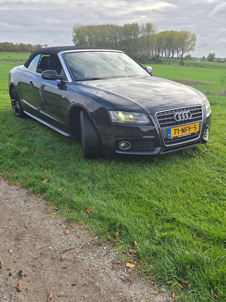 Audi A5 2.0 Tfsi 155KW Cabrio Multitr. 2009 Zwart, Auto's, 4 cilinders, 4 stoelen, Zwart, 14 km/l
