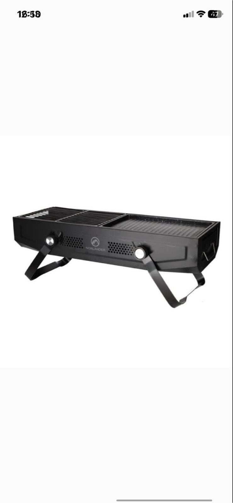 Nieuwe Draagbare Outdoor BBQ - 56x20 cm, Ophalen of Verzenden, Nieuw