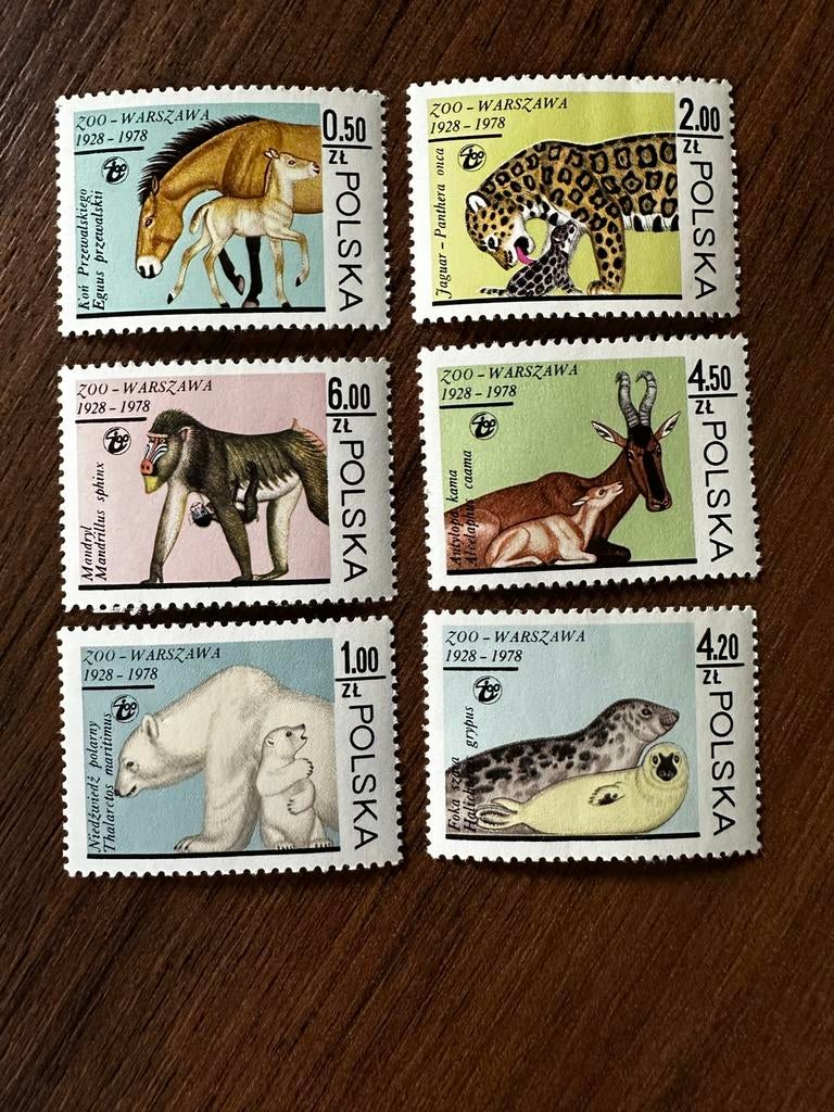 Polen 1978 postfris dieren, Ophalen of Verzenden, Polen, Postfris