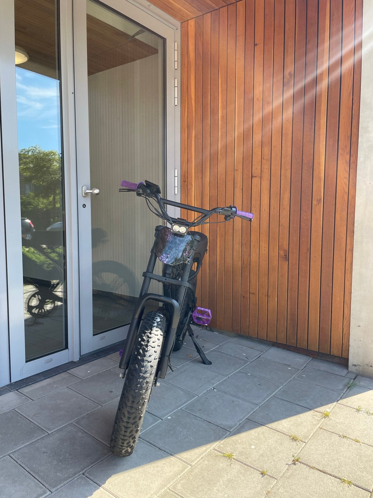 Custom Fatbike V20 Paars/Zwart - Krachtige 250W Motor, 59 cm of meer, Ophalen, Gebruikt, Overige merken