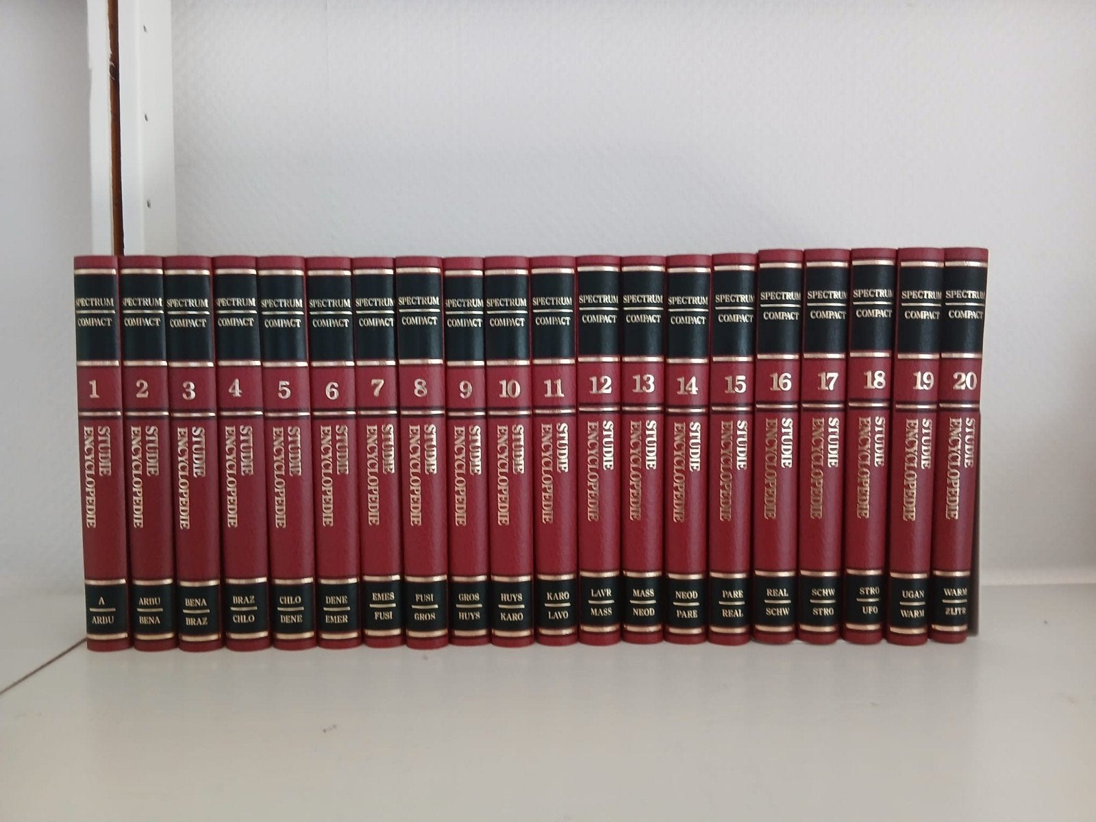 Spectrum Compact Studie Encyclopedie - Compl. Serie (20 del, Complete serie, Het Spectrum bv, Ophalen of Verzenden, Zo goed als nieuw