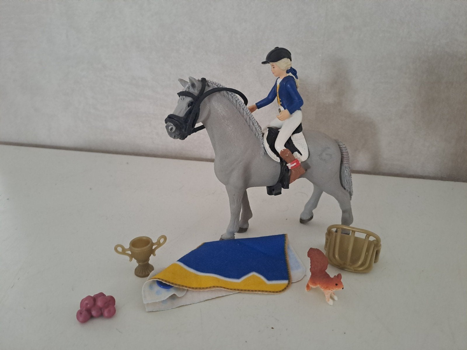 schleich paard en ruiter (L), Ophalen of Verzenden, Zo goed als nieuw