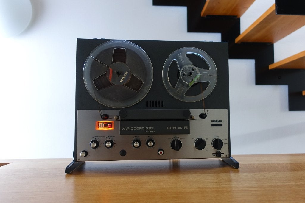 Uher Variocord 263 Stereo, Ophalen, Bandrecorder, Met stofkap