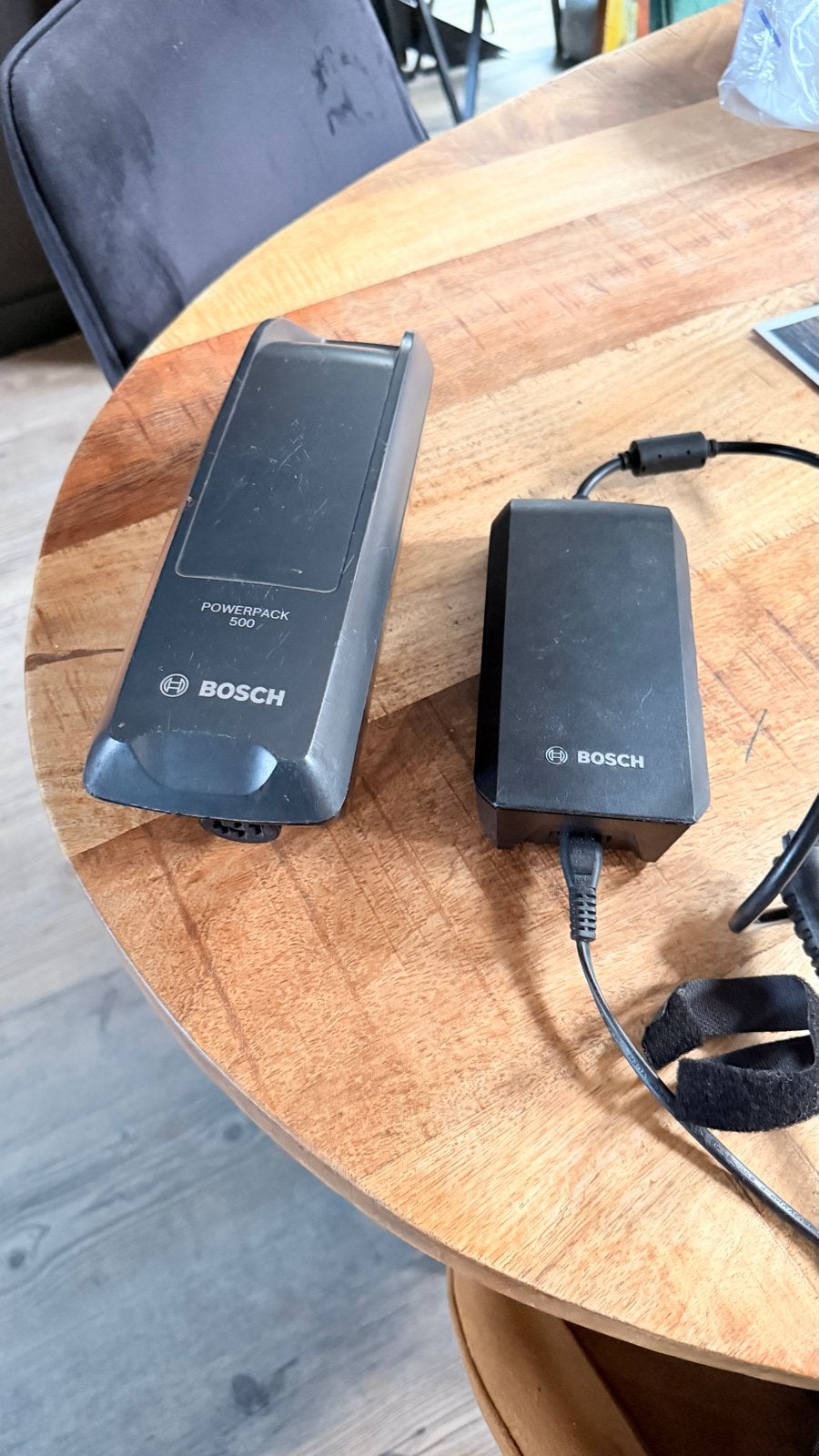 Bosch PowerPack 500 e-bike accu (incl. lader), Fietsen en Brommers, Gebruikt