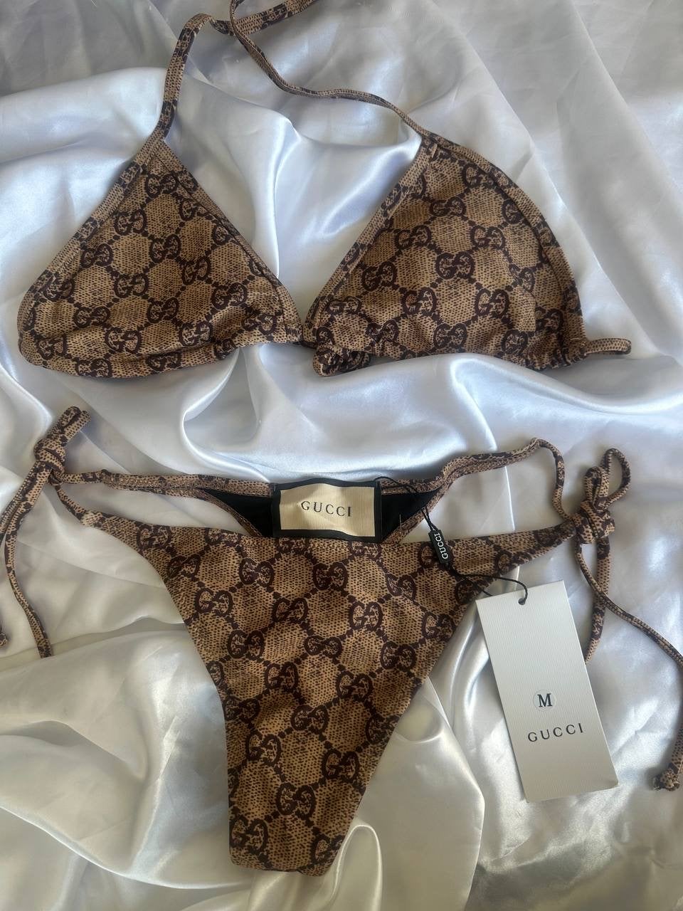 Gucci Bikini -  nieuw Maat M, Kleding | Dames, Ophalen of Verzenden, Zo goed als nieuw, Bruin, Bikini