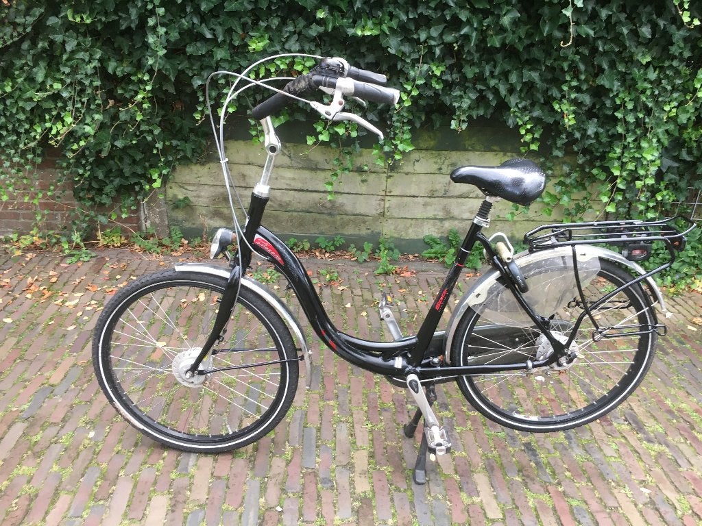 Dames fiets 28 inch, slot, verlichting, frame 50cm, 7 versn, Ophalen, Sparta, Gebruikt, (Extra) lage instap