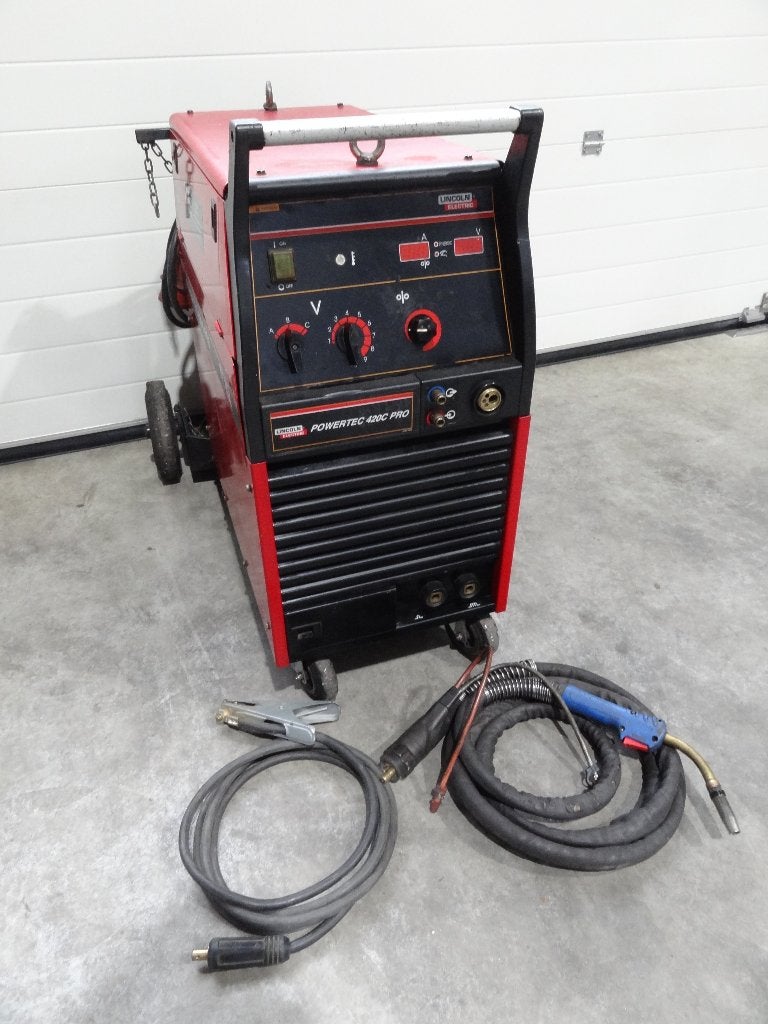 Mig/Mag lasapparaat Lincoln Powertec 420C Pro WTGK Synergic, Ophalen of Verzenden, Zo goed als nieuw, 250 ampère of meer, Co2