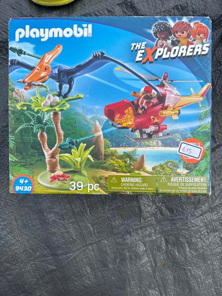 Playmobil The Explorers 9430 Helikopter met Pterodactyl, Ophalen of Verzenden, Nieuw, Jongen of Meisje