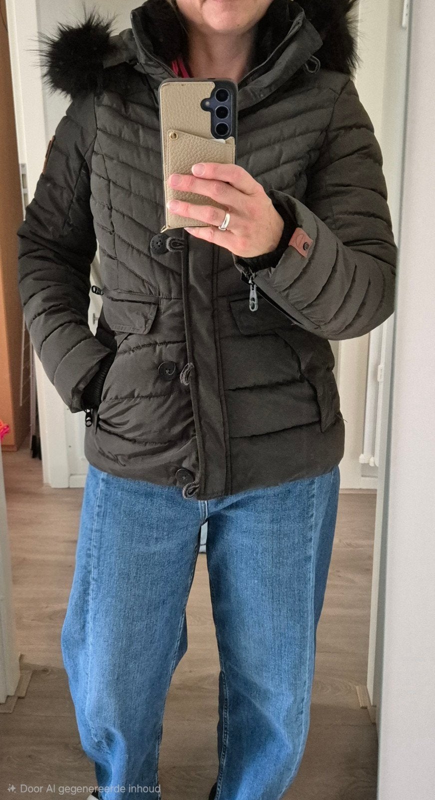 Navahoo winterjas, Navahoo, Bruin, Ophalen of Verzenden, Zo goed als nieuw