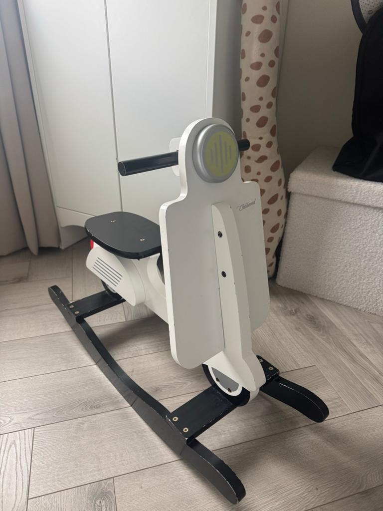 Childhome Schommel Scooter - Wit/Zwart, Ophalen, Gebruikt