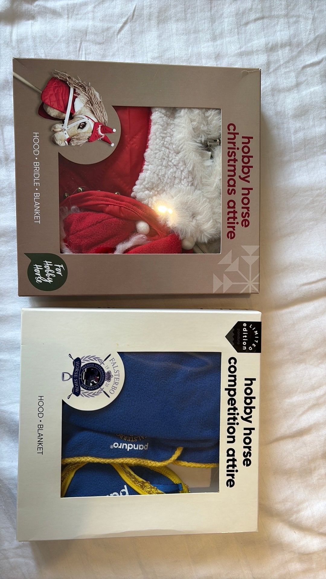 Hobby Horse Accessoires: Kerstset & Blauwe Set, Ophalen of Verzenden, Zo goed als nieuw, Jongen of Meisje