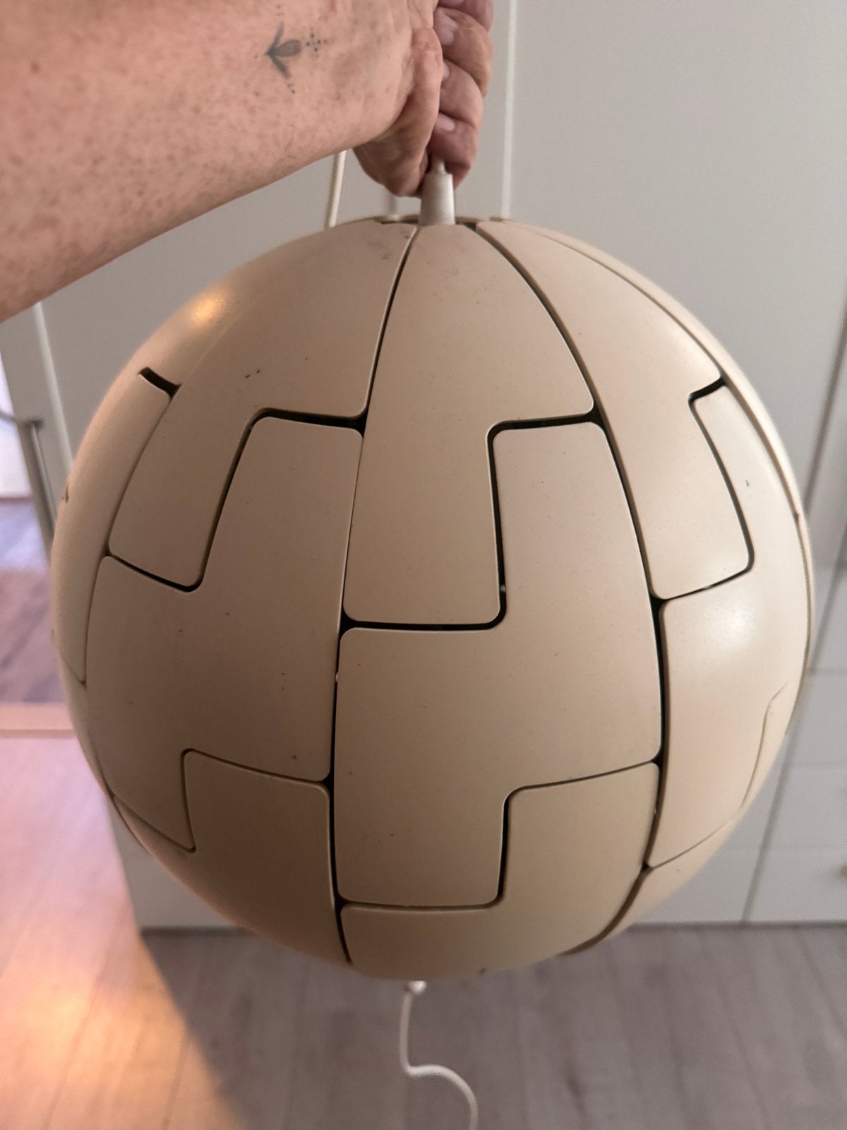 IKEA PS 2014 lamp wit/mintgroen, Ophalen, Gebruikt, Kunststof, Minder dan 50 cm