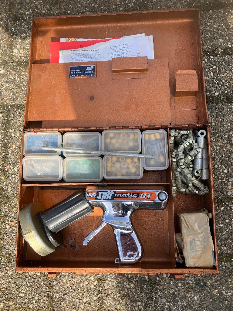 Spit Matic GT kruitnagelpistool schiethamer toebehoren, Ophalen, Gebruikt