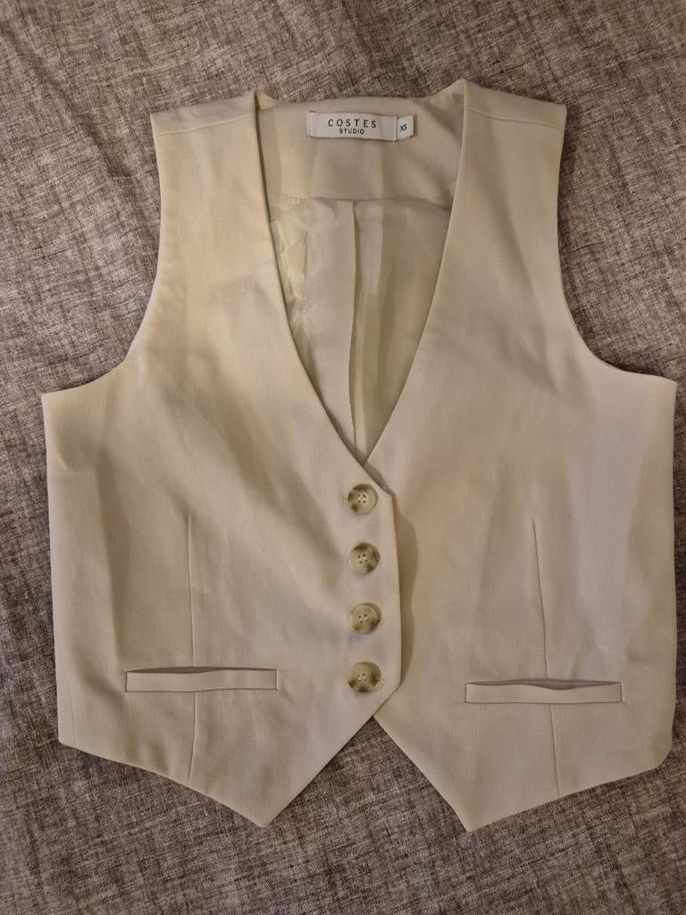 Nieuw gilet van Costes maat S beige, Ophalen, Nieuw, Overige kleuren, Trouwpak