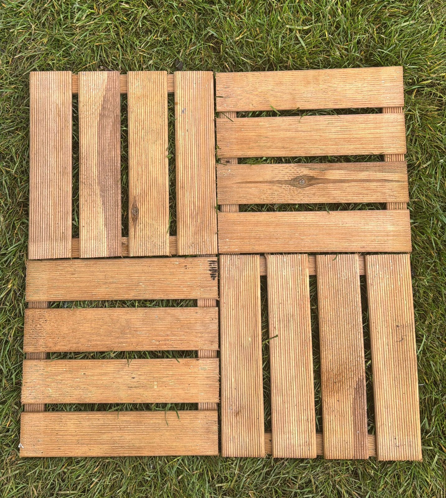 Terras tegels 30x30 40x40 50x50 100x100 nieuw vlonder, Ophalen of Verzenden, Zo goed als nieuw, Hout