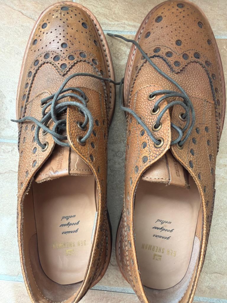 Ben Sherman Goodyear Welted Brogues - Maat 43, Ophalen of Verzenden, Gedragen, Bruin, Veterschoenen