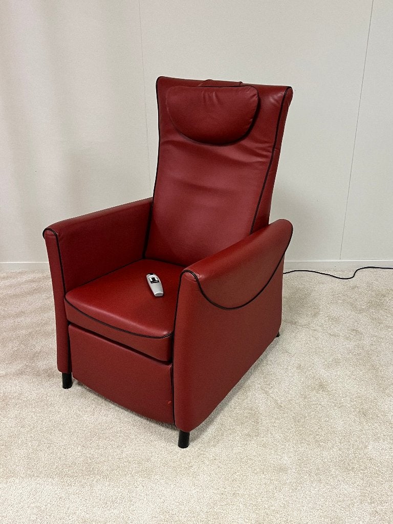 FitForm Welness stoel M3 rood leder, Minder dan 75 cm, Nieuw, Leer, Ophalen of Verzenden