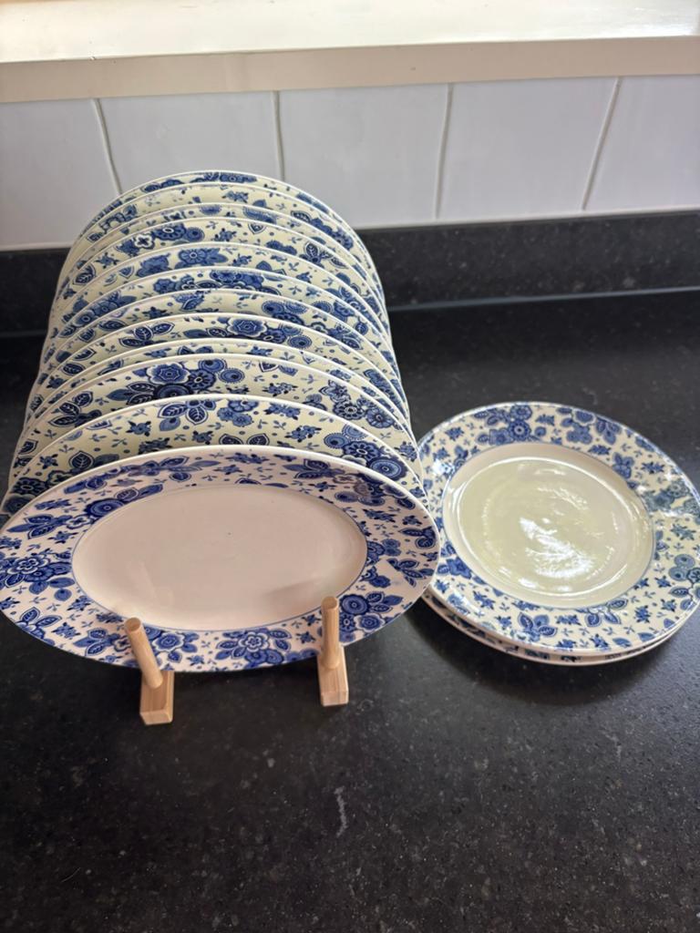 14x Ontbijtbordjes Beatrix servies Societe Ceramique, Antiek en Kunst, Antiek | Servies los, Ophalen of Verzenden