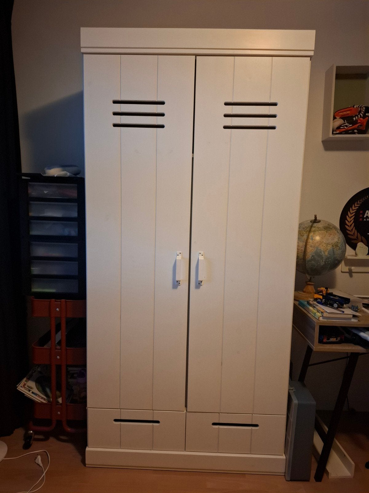 Woood Connect 2-deurs kledingkast - 195x93x52 cm, Gebruikt, 50 tot 100 cm, 150 tot 200 cm, Overige houtsoorten