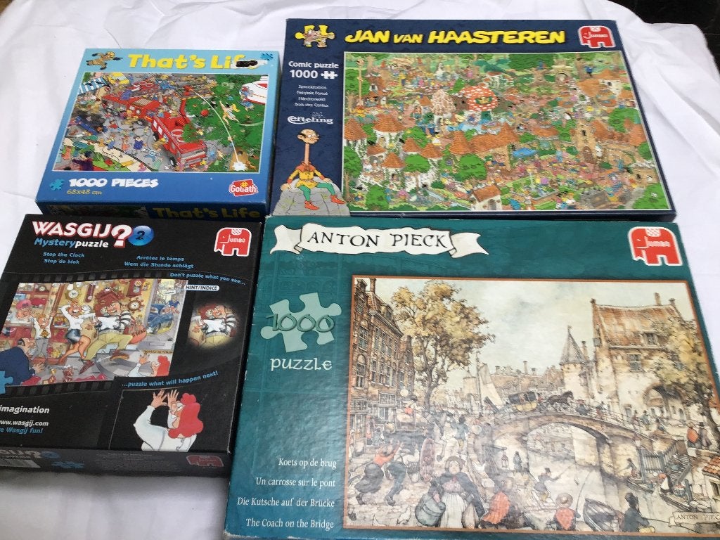 Legpuzzels, Ophalen, 500 t/m 1500 stukjes, Zo goed als nieuw, Legpuzzel