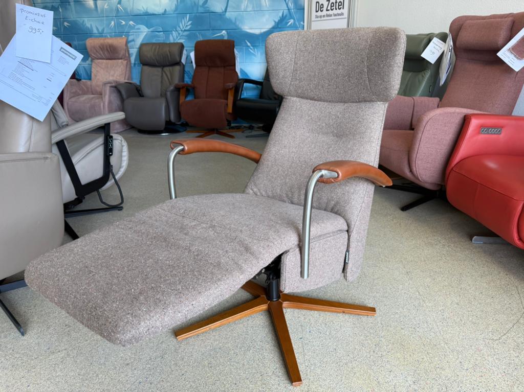 Prominent C102 relax fauteuil met kantel functie relaxstoel, Nieuw, Ophalen of Verzenden, Gratis bezorging regio Utrecht zelf ophalen met korring