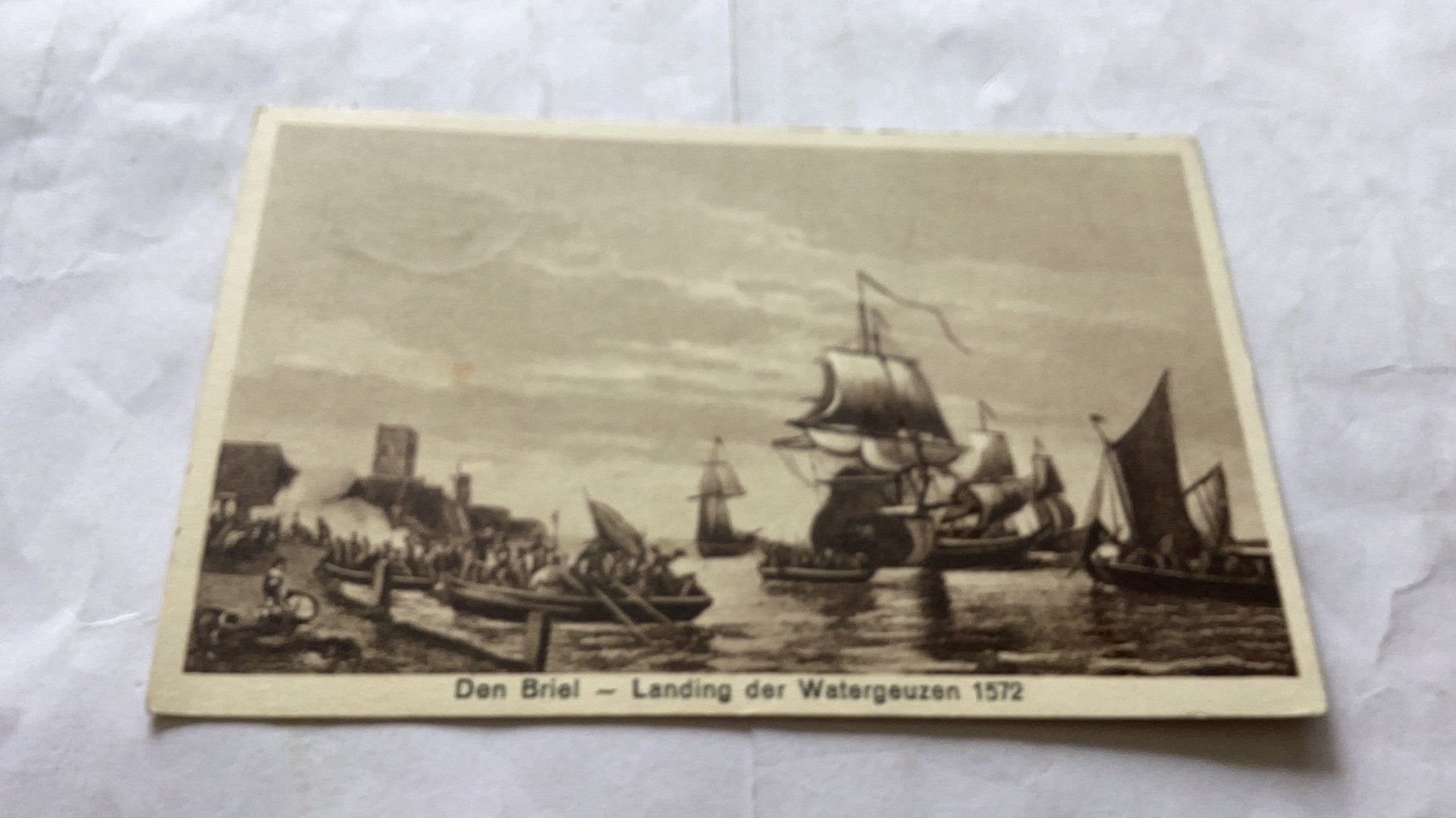 Den Briel - Landing der Watergeuzen 1572, Ophalen of Verzenden, 1940 tot 1960, Gelopen, Zuid-Holland