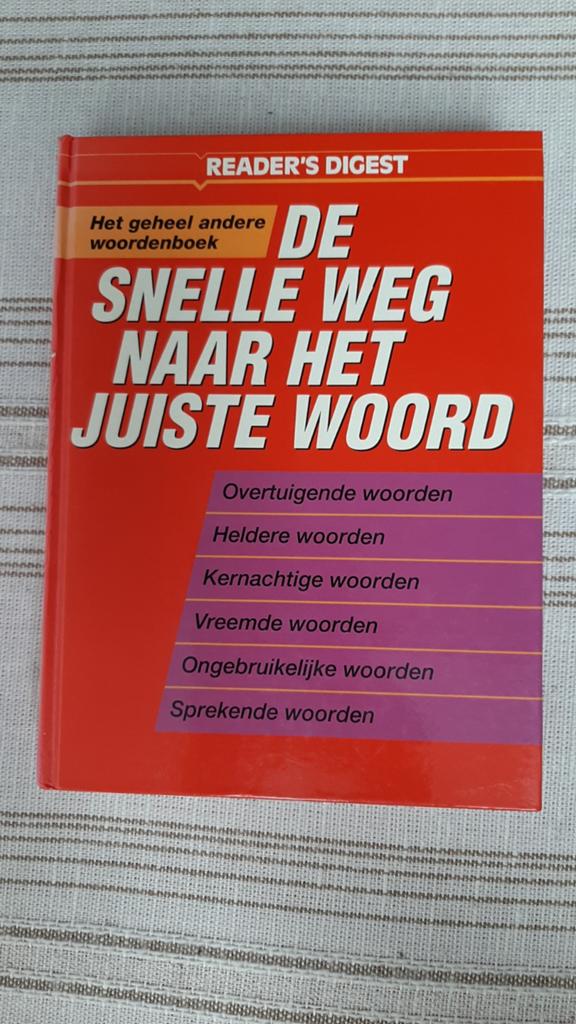 De snelste weg naar het juiste woord, Boeken, Woordenboeken, Ophalen of Verzenden, Zo goed als nieuw, Overige uitgevers, Nederlands
