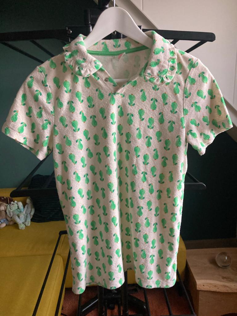 Badstof shirt HEMA maat 158/164 met perenprint, Kinderen en Baby's, Kinderkleding | Maat 158, Ophalen of Verzenden, Zo goed als nieuw