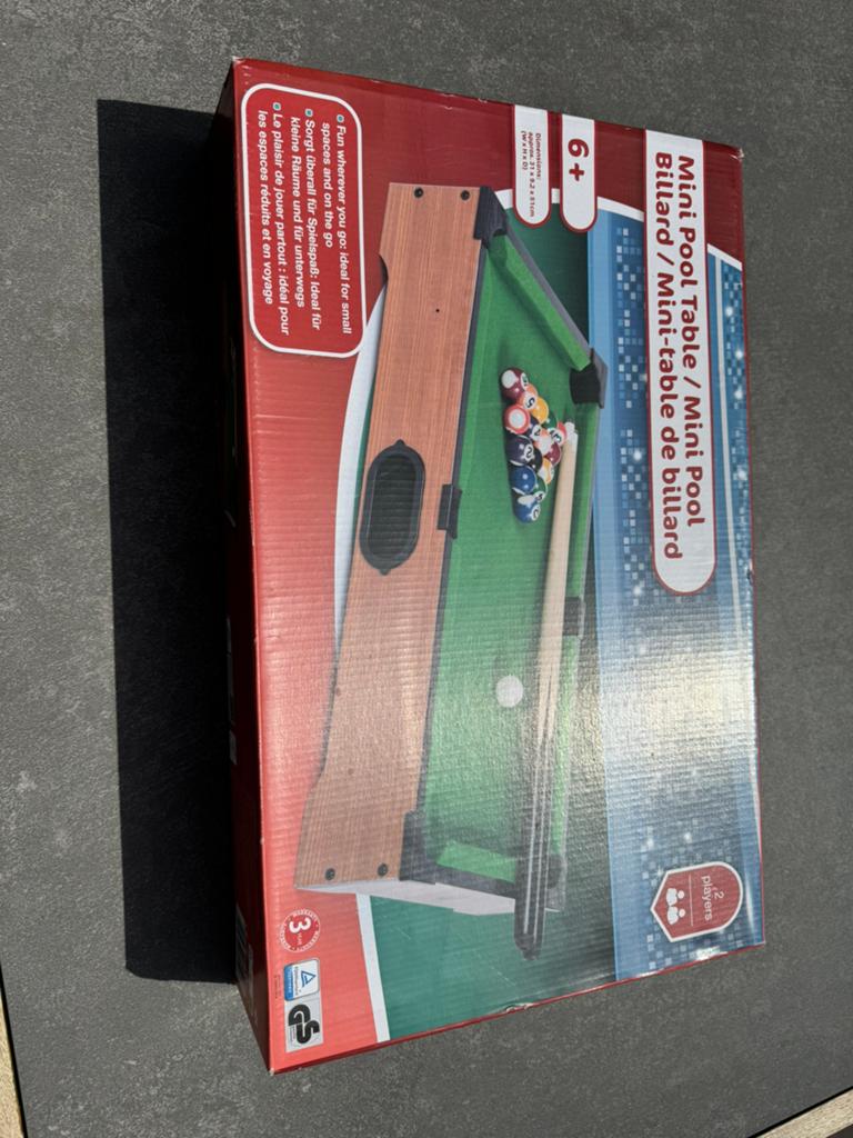 Mini pool biljart, Een of twee spelers, Ophalen of Verzenden, Nieuw