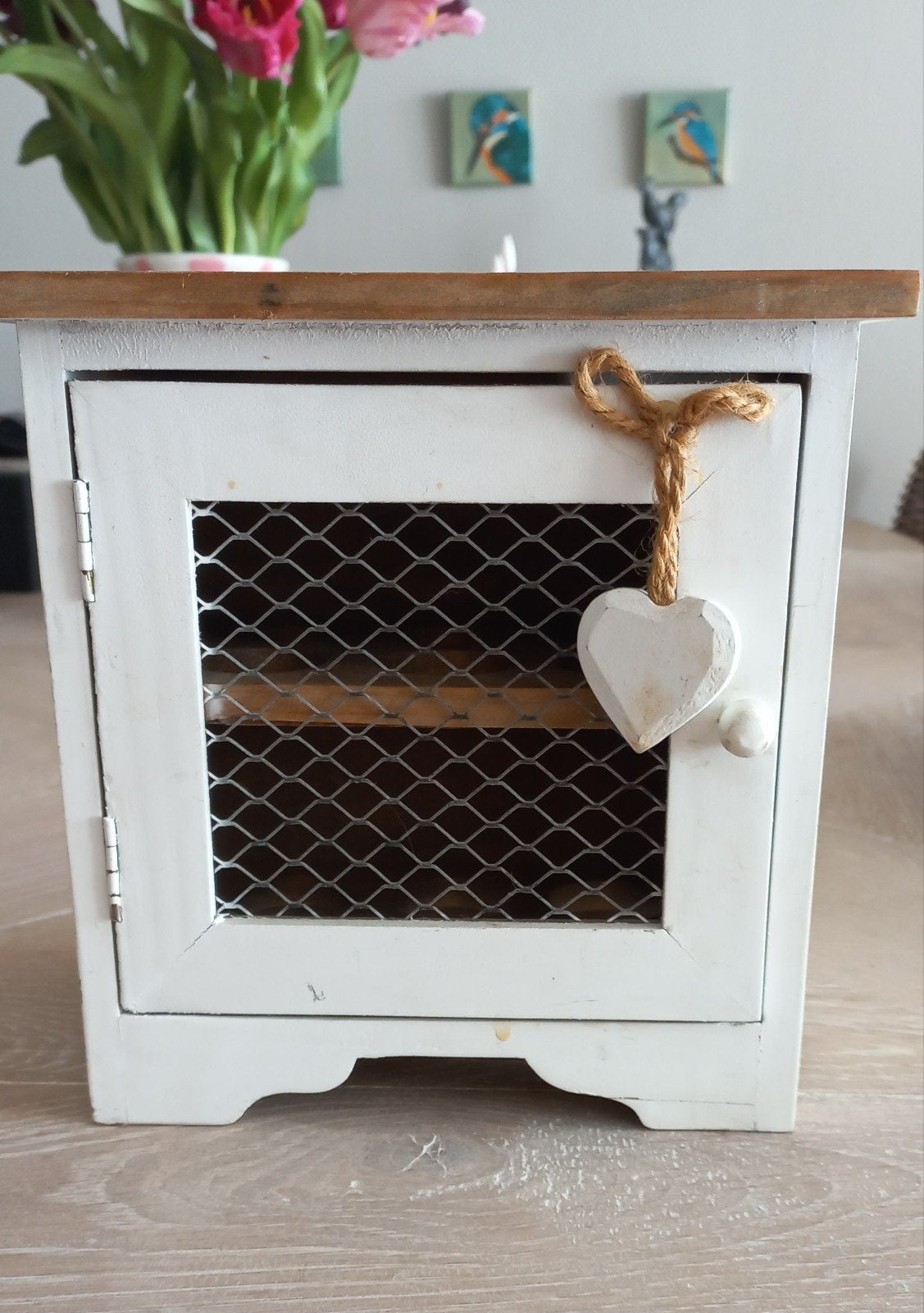 brocante eierkastje hout, Overige typen, Hout, Ophalen of Verzenden, Zo goed als nieuw