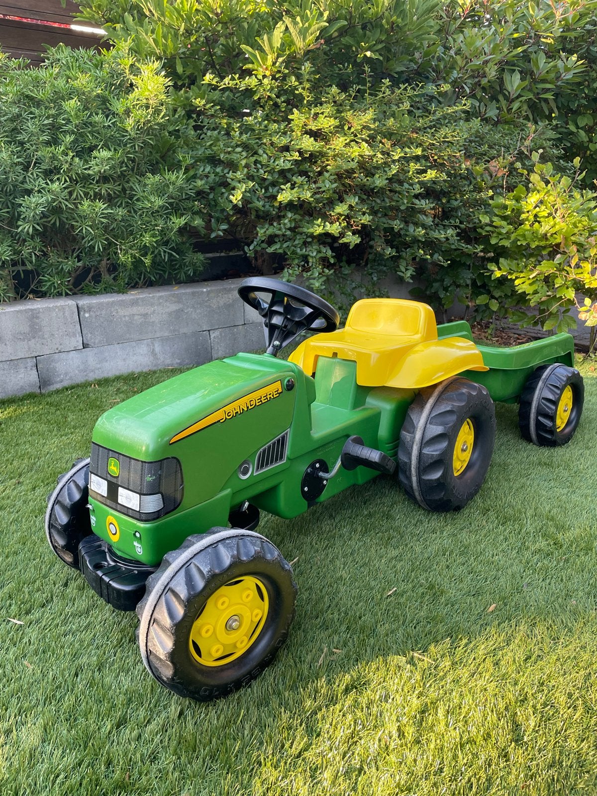 John Deere traptractor met aanhanger, Ophalen, Gebruikt, Trapvoertuig
