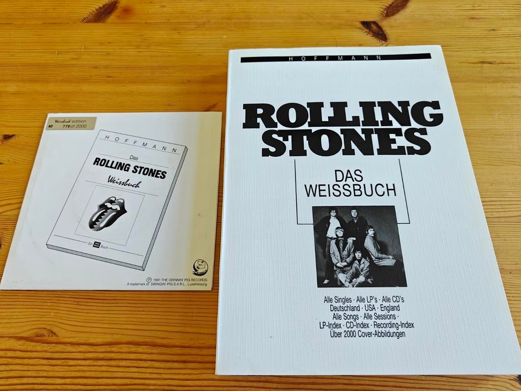 The Rolling Stones Das Weissbuch met zeldzame single #779, Boeken, Ophalen, Zo goed als nieuw, Fotografen