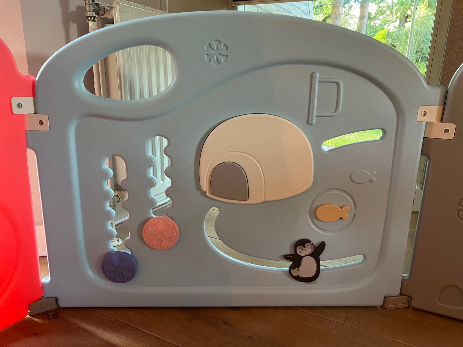Grote flexibele baby speelbox / grondbox met deur 63 cm hoog, Kinderen en Baby's, Ophalen, Gebruikt, Overige vormen