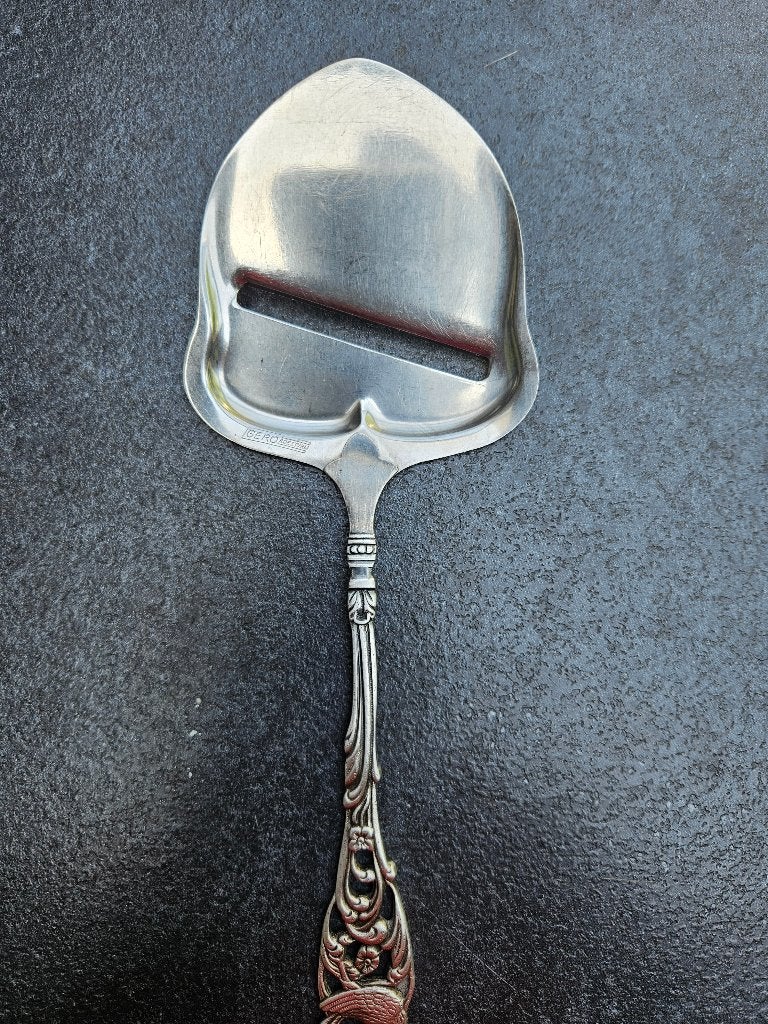 Kaasschaaf met zilveren handvat, Gebruikt, Gero, Ophalen of Verzenden, Zilver