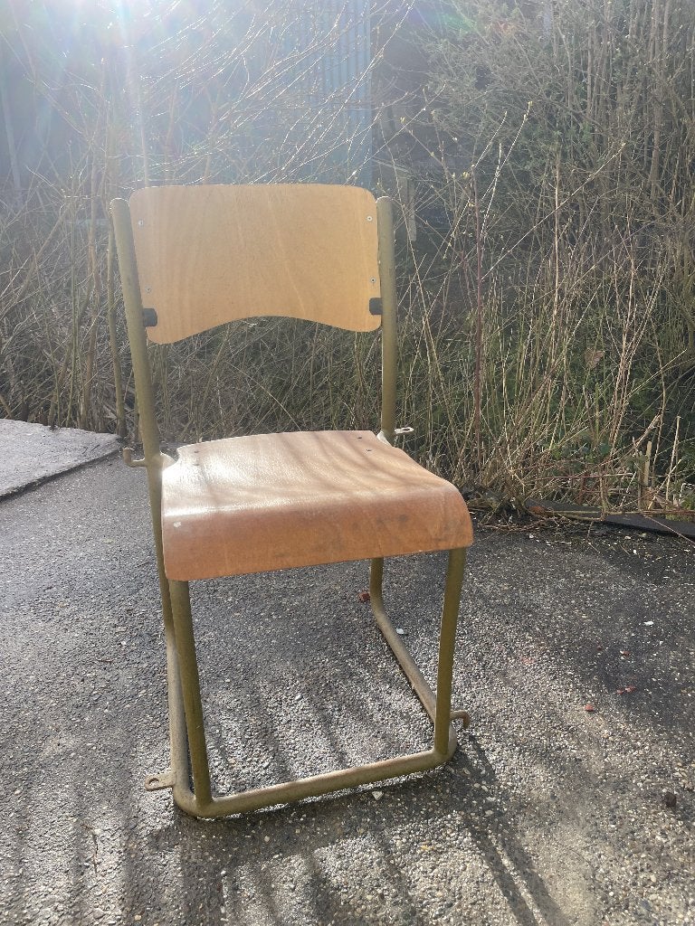 Retro/ industrial stoelen, Ophalen, Gebruikt, Overige kleuren, Industrieel; retro