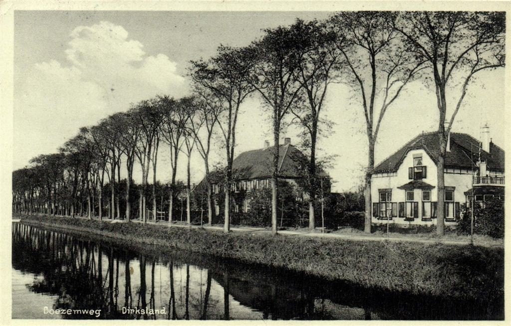 Boezemweg - Dirksland - 193? gelopen, Verzenden, 1920 tot 1940, Gelopen, Zuid-Holland
