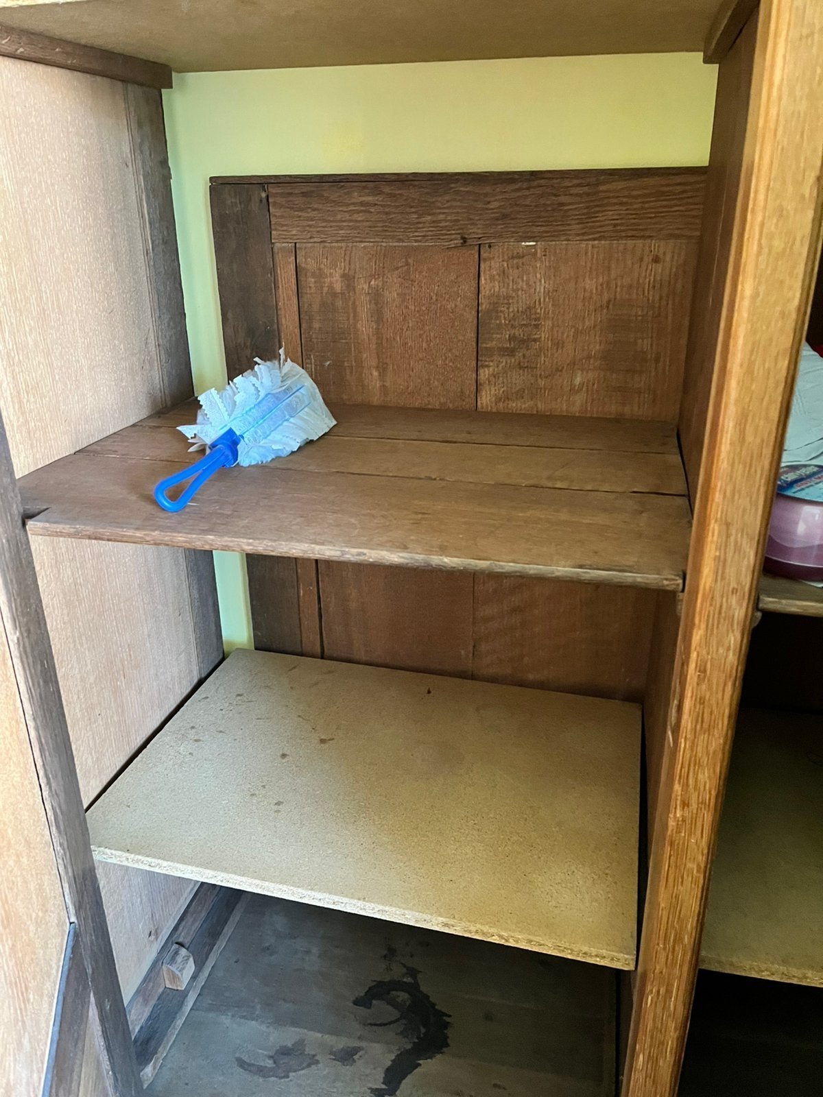 Brocante kledingkast, 100 tot 150 cm, Eikenhout, 150 tot 200 cm, 50 tot 75 cm